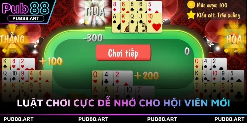 Luật chơi cực dễ nhớ cho hội viên mới